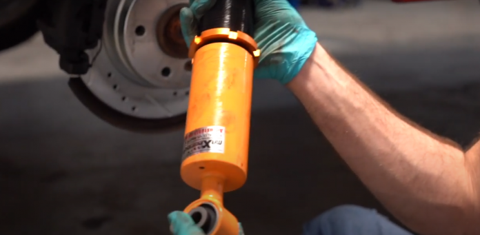 unthread e36 coilovers install