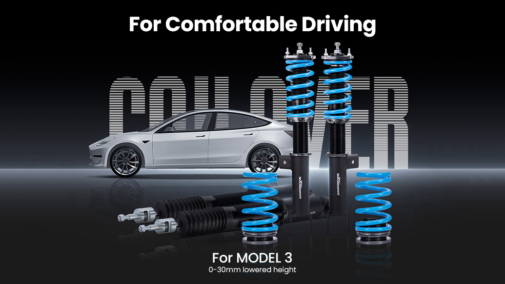 MaXpeedingRods Blog | An Automotive Blog from MaXpeedingRods - What are coil-overs for Tesla Model 3 MaXpeedingRods Blog | An Automotive Blog from MaXpeedingRods - What are coil-overs for Tesla Model 3